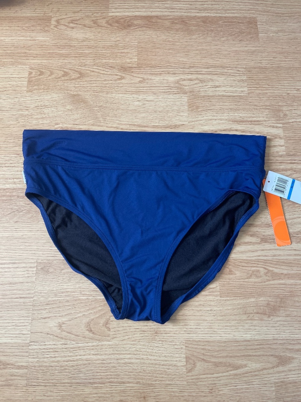 NWT Captiva by Christina New Blue High Waist Swim Bikini Bottoms Size XL